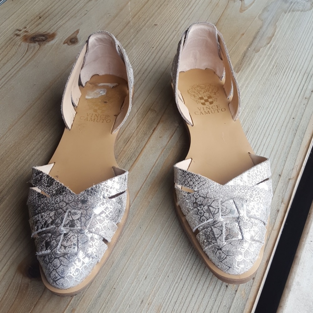 Worn Once Vince Camuto Leather Flats